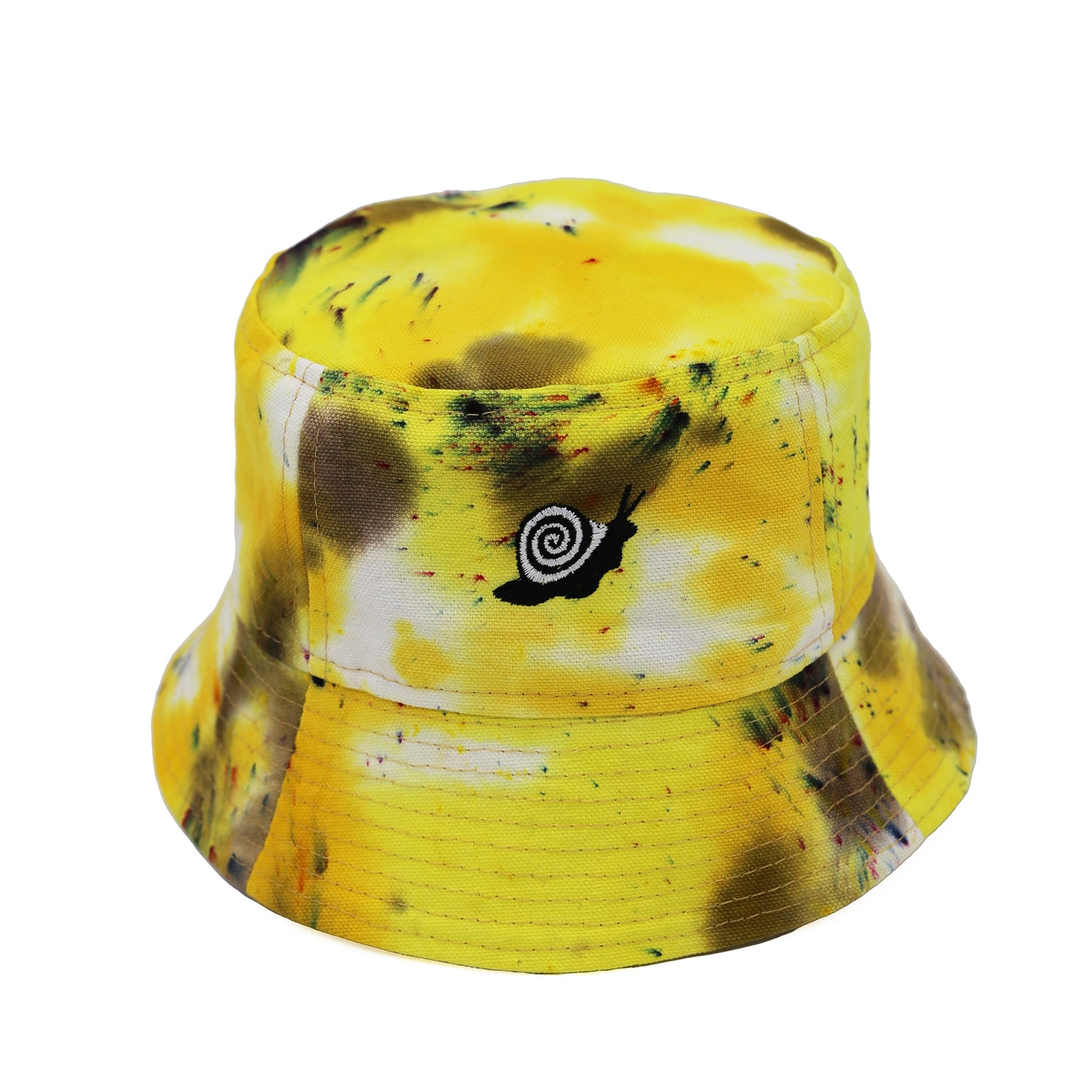 dyed patchwork bucket hats